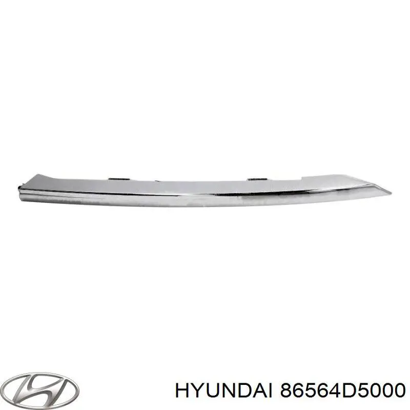 86564D5000 Hyundai/Kia Молдинг бампера переднего правый