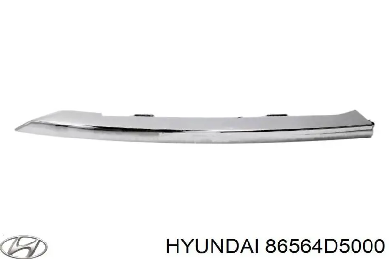Купить 86564D5000 Hyundai/Kia Молдинг бампера переднего правый