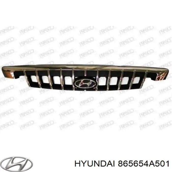 Облицовка радиатора Hyundai/Kia 865654A501 цена, от 35.68 USD