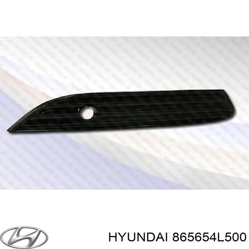 Grelha esquerda do pára-choque dianteiro para Hyundai SOLARIS (SBR11)