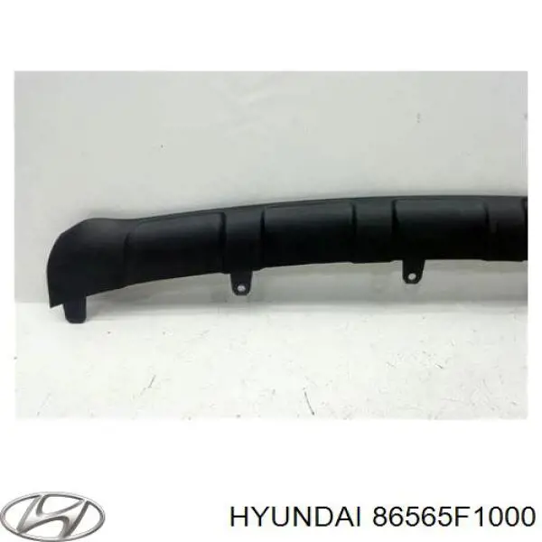 86565F1000 Hyundai/Kia placa sobreposta do pára-choque dianteiro