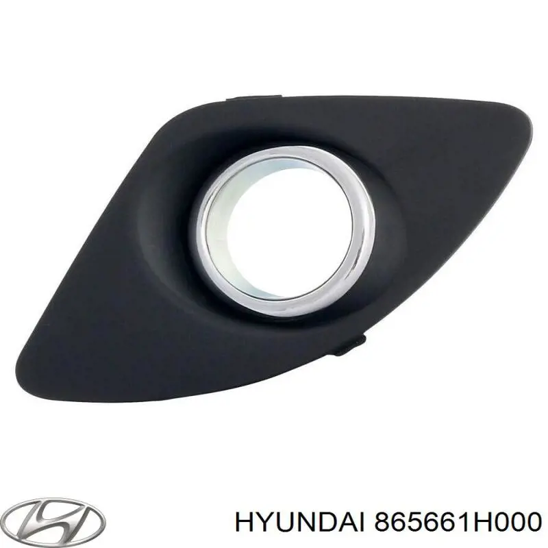 Купить 865661H000 Hyundai/Kia Заглушка (решетка) противотуманных фар бампера переднего правая