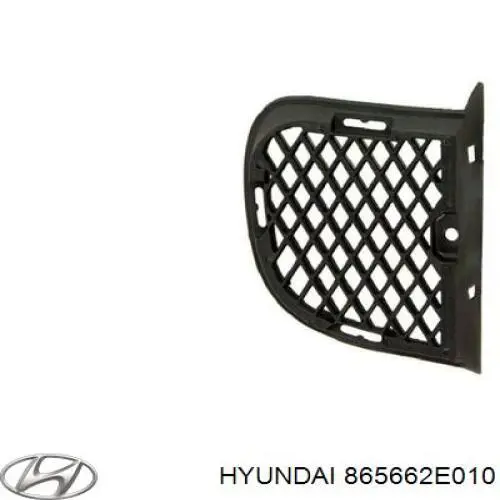 865662E010 Hyundai/Kia grelha direita do pára-choque dianteiro
