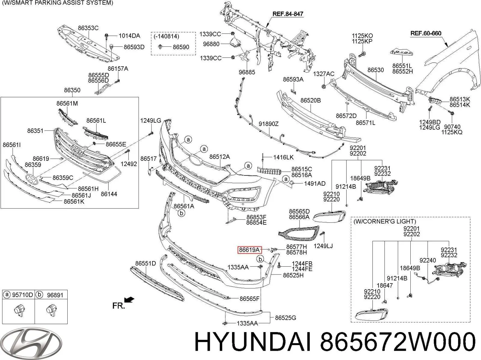 865672W000 Hyundai/Kia 