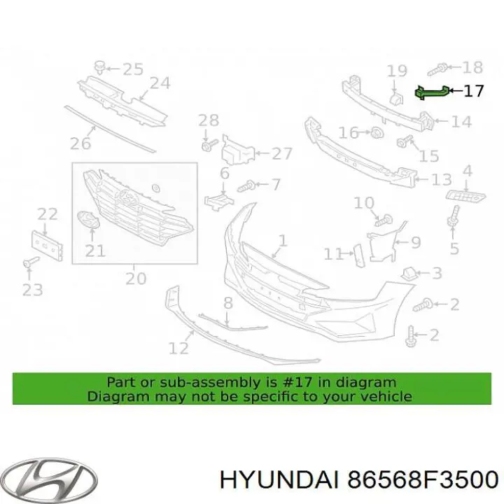  86568F3500 Hyundai/Kia