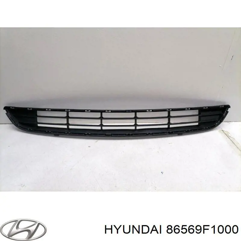 Решетка бампера переднего нижняя Hyundai/Kia 86569F1000