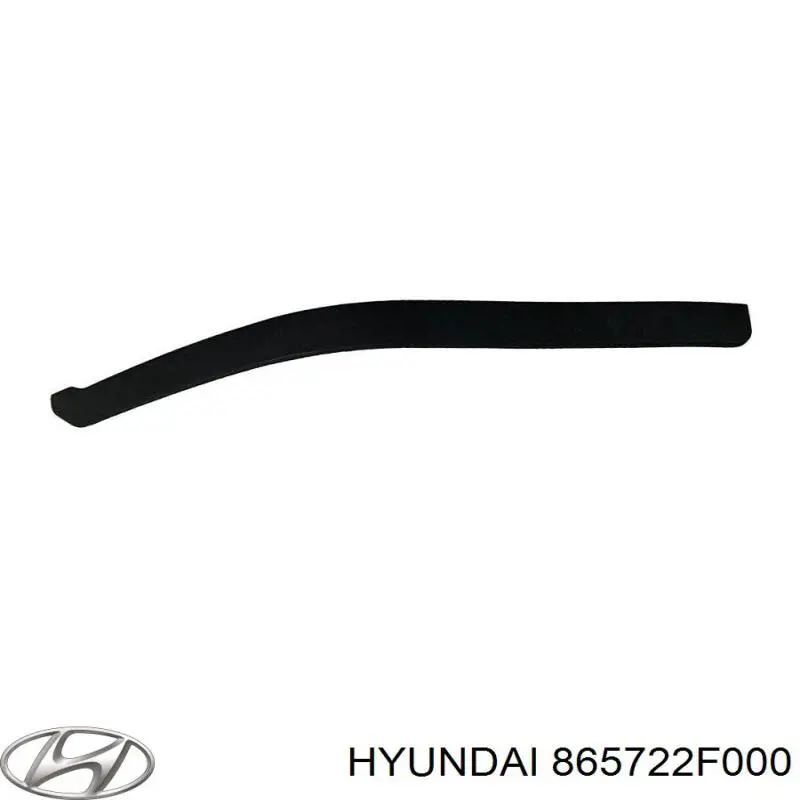 865722F000 Hyundai/Kia молдинг бампера переднего правый