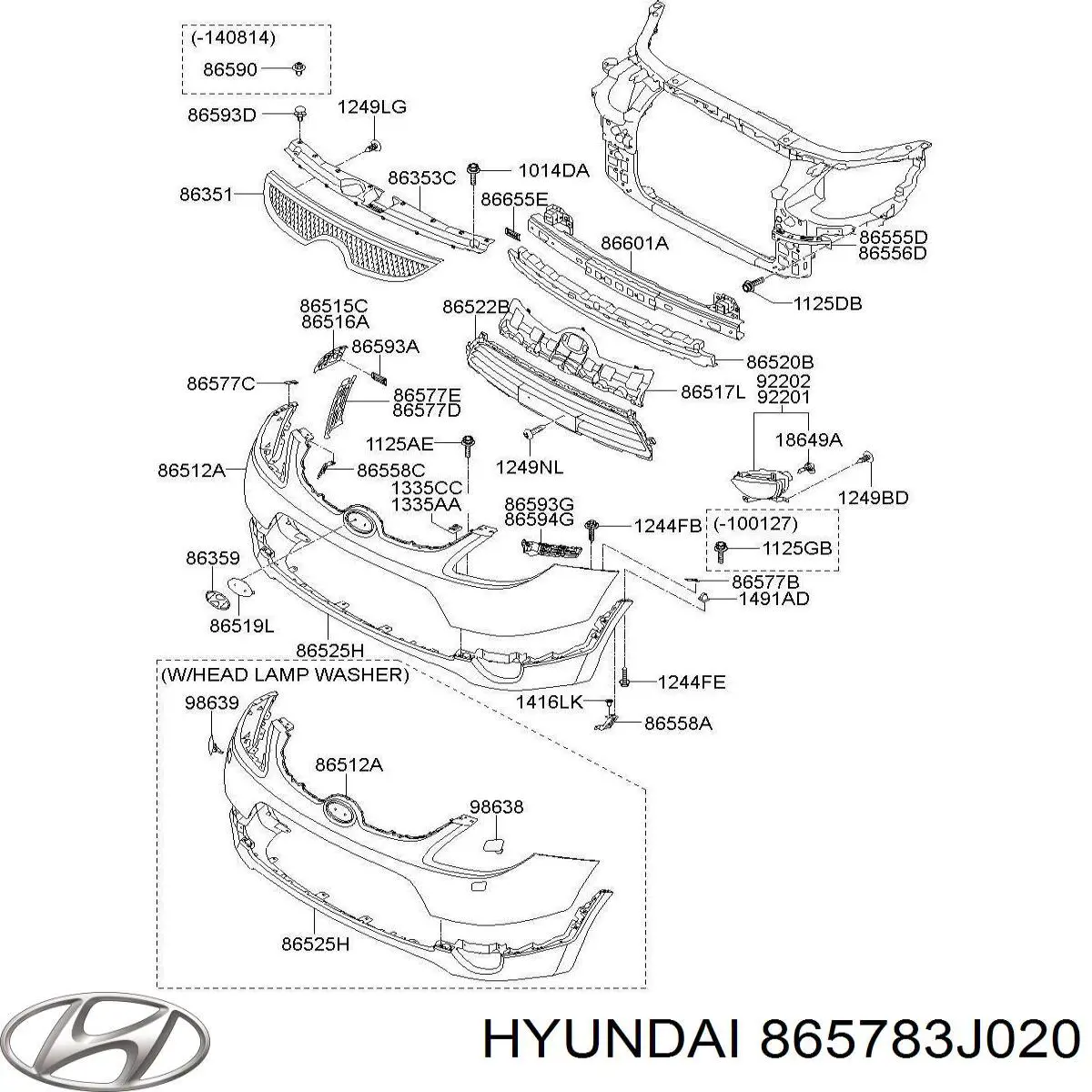 Купить 865783J020 Hyundai/Kia 