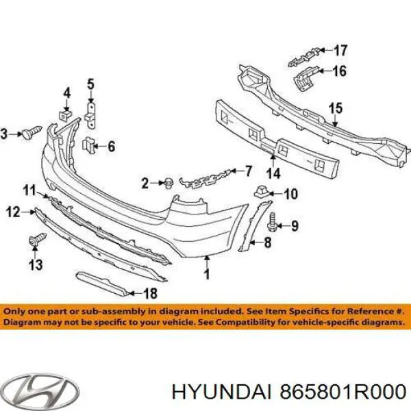  Hyundai/Kia 865801R000 цена, от 112.87 USD