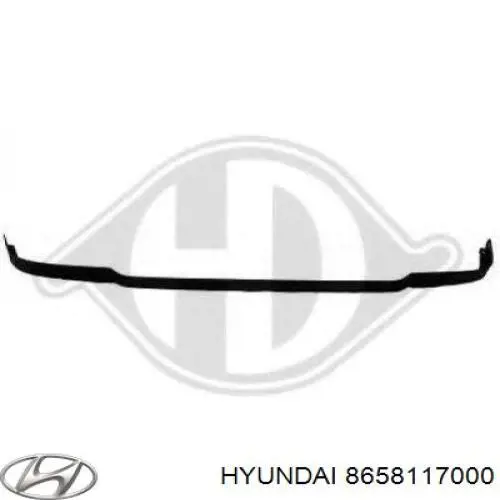 Спойлер переднего бампера 8658117000 Hyundai/Kia