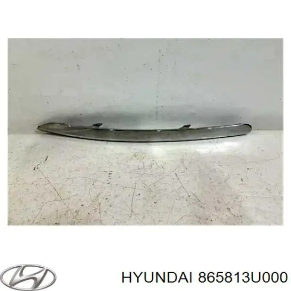 865813U000 Hyundai/Kia молдинг бампера переднего левый