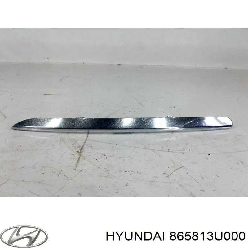 Купить 865813U000 Hyundai/Kia Молдинг бампера переднего левый