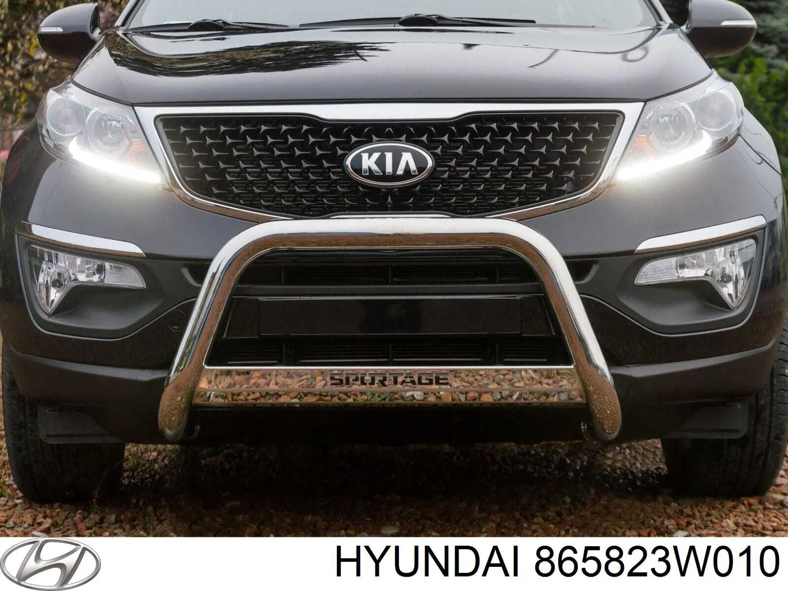 Молдинг бампера переднего правый 865823W010 Hyundai/Kia