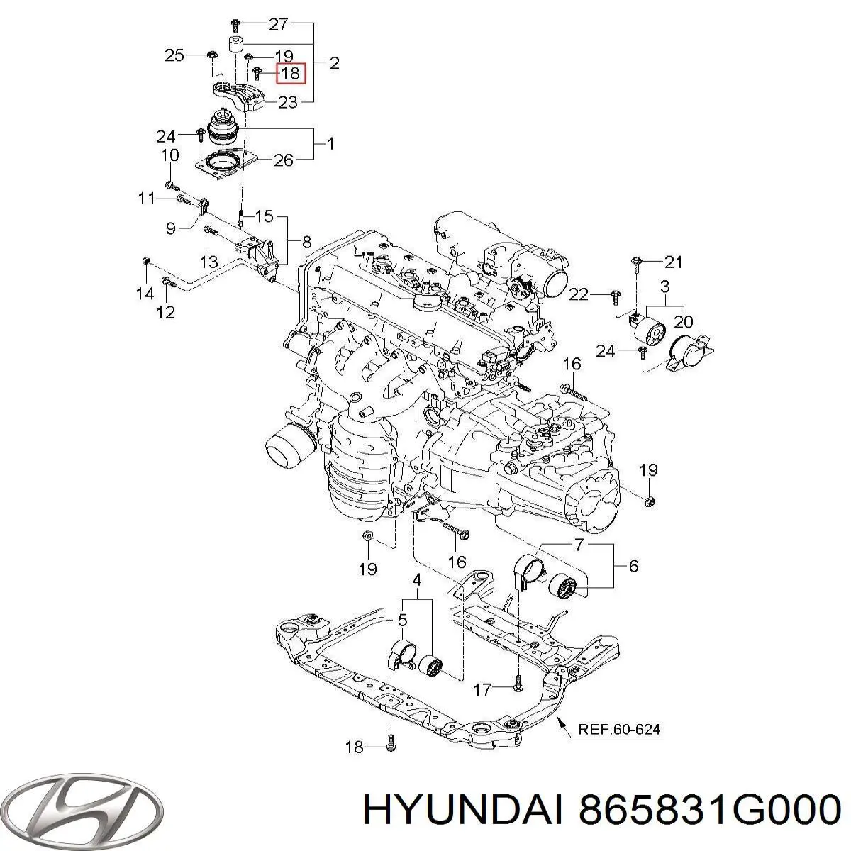 Кронштейн усилителя переднего бампера Hyundai/Kia 865831G000 цена, от 8.96 USD