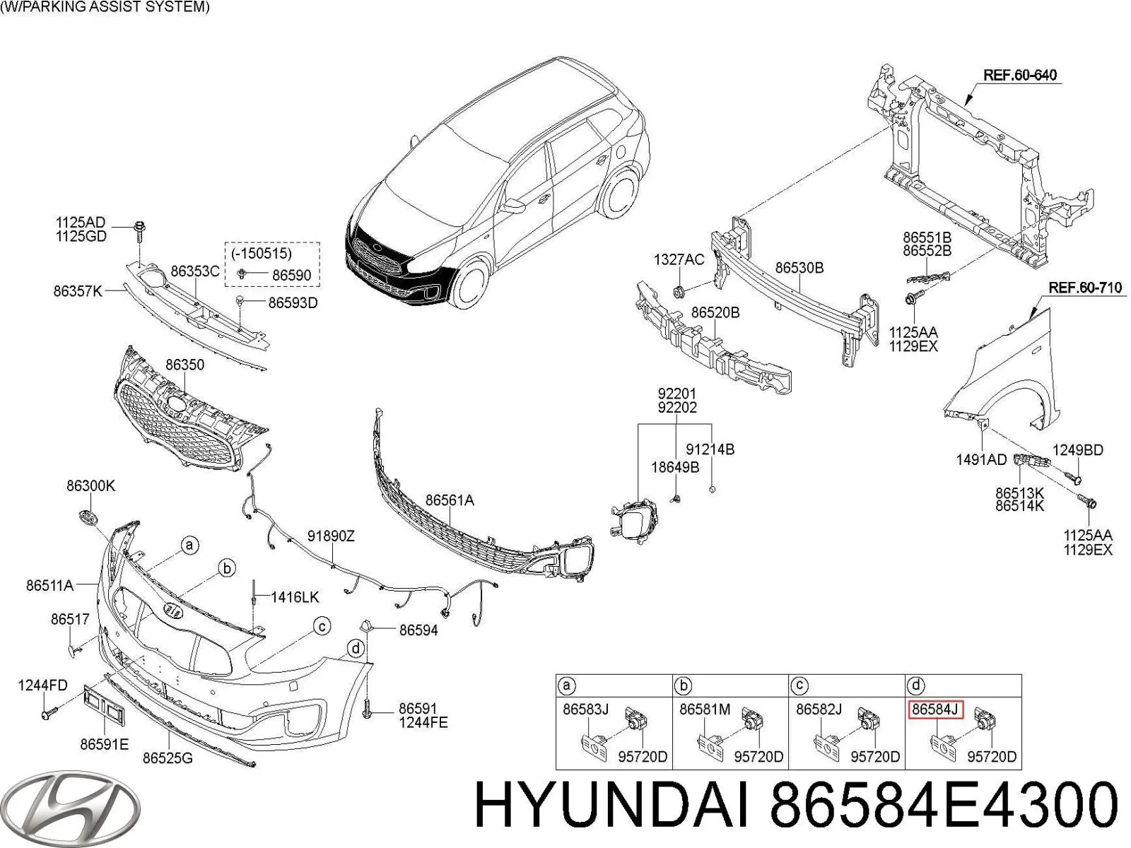 86584E4300 Hyundai/Kia 