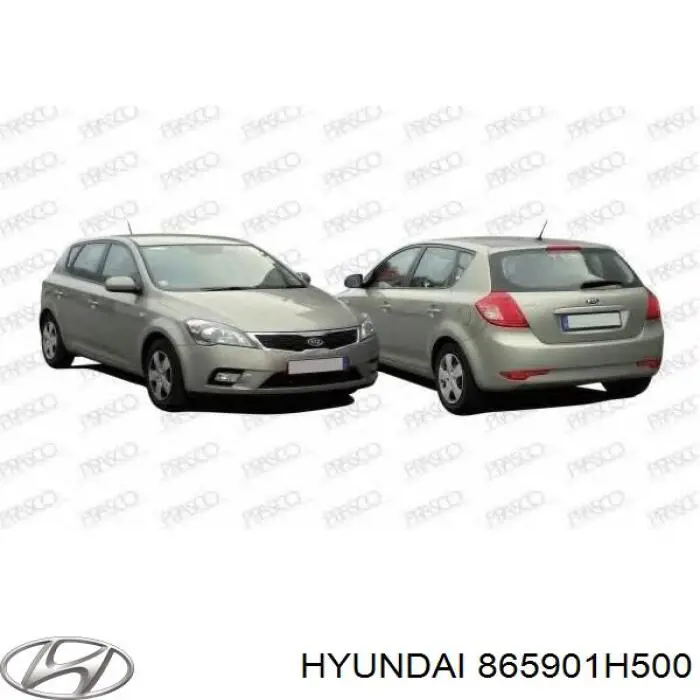 Спойлер переднего бампера Hyundai/Kia 865901H500