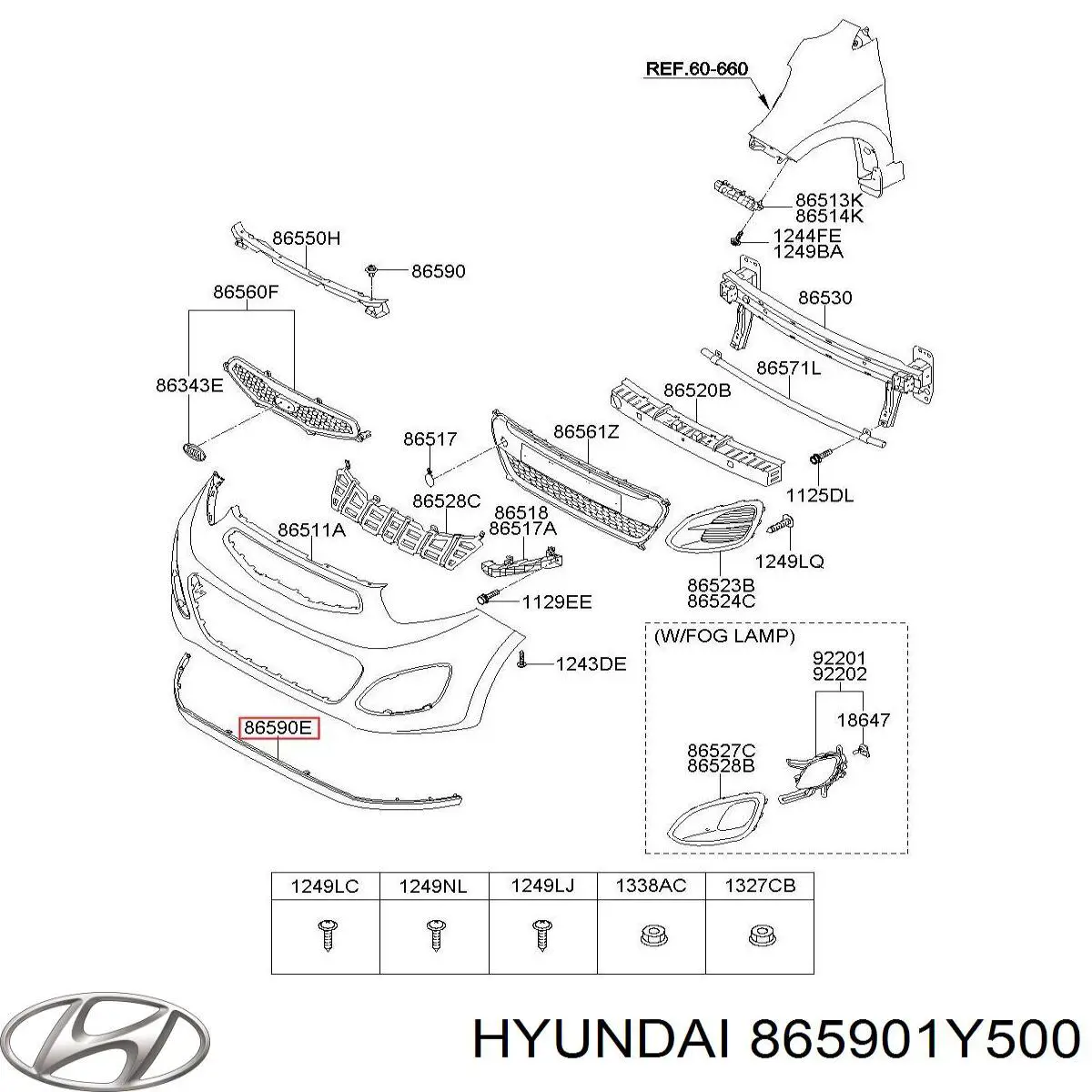 865901Y500 Hyundai/Kia 