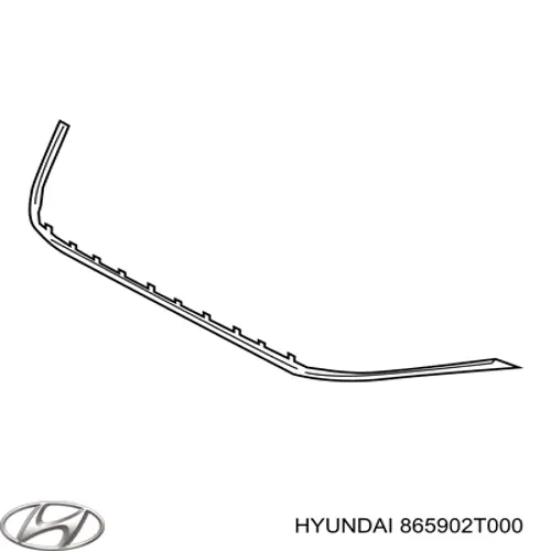 Накладка бампера переднего 865902T000 Hyundai/Kia