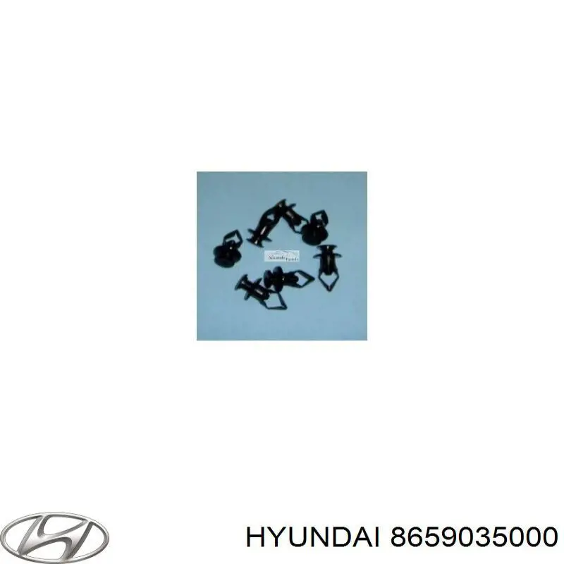 8659035000 Hyundai/Kia пистон (клип крепления бампера переднего)