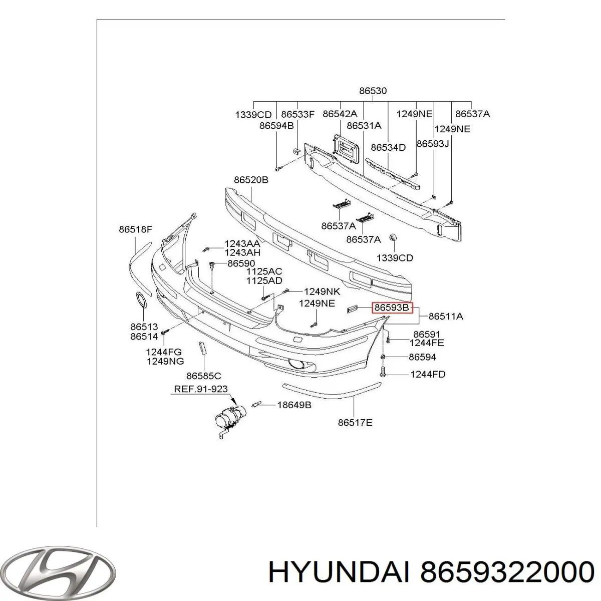  8659322000 Hyundai/Kia