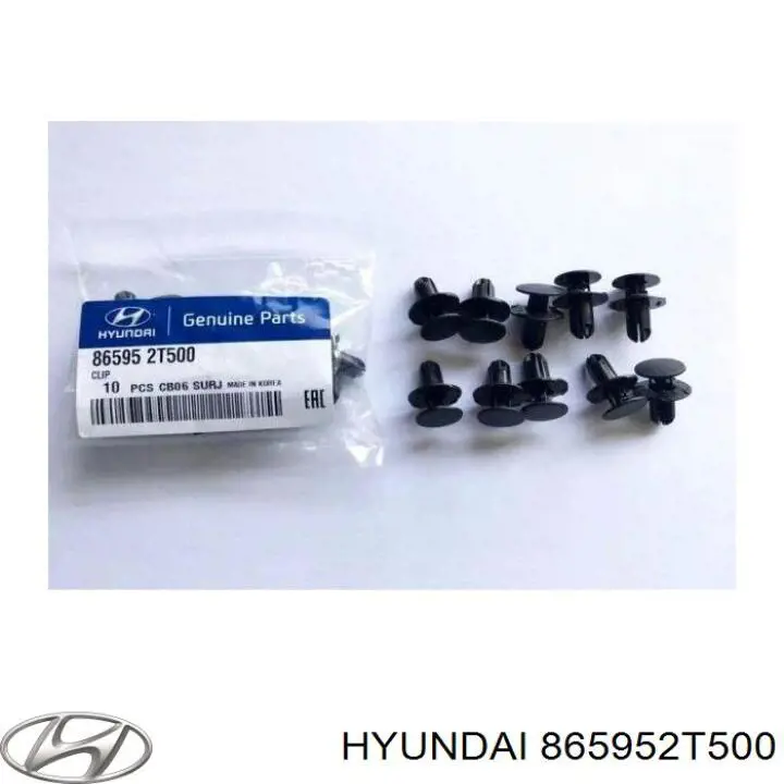 Cápsula (prendedor) de fixação do forro do pára-choque do pára-lama dianteiro para Hyundai Accent (SB)