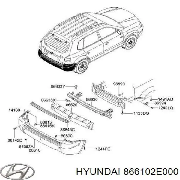 Бампер задний Hyundai Tucson (Хундай Туксон)