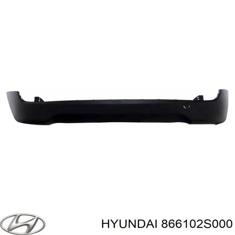 Бампер задний, нижняя часть на Hyundai Ix35 LM