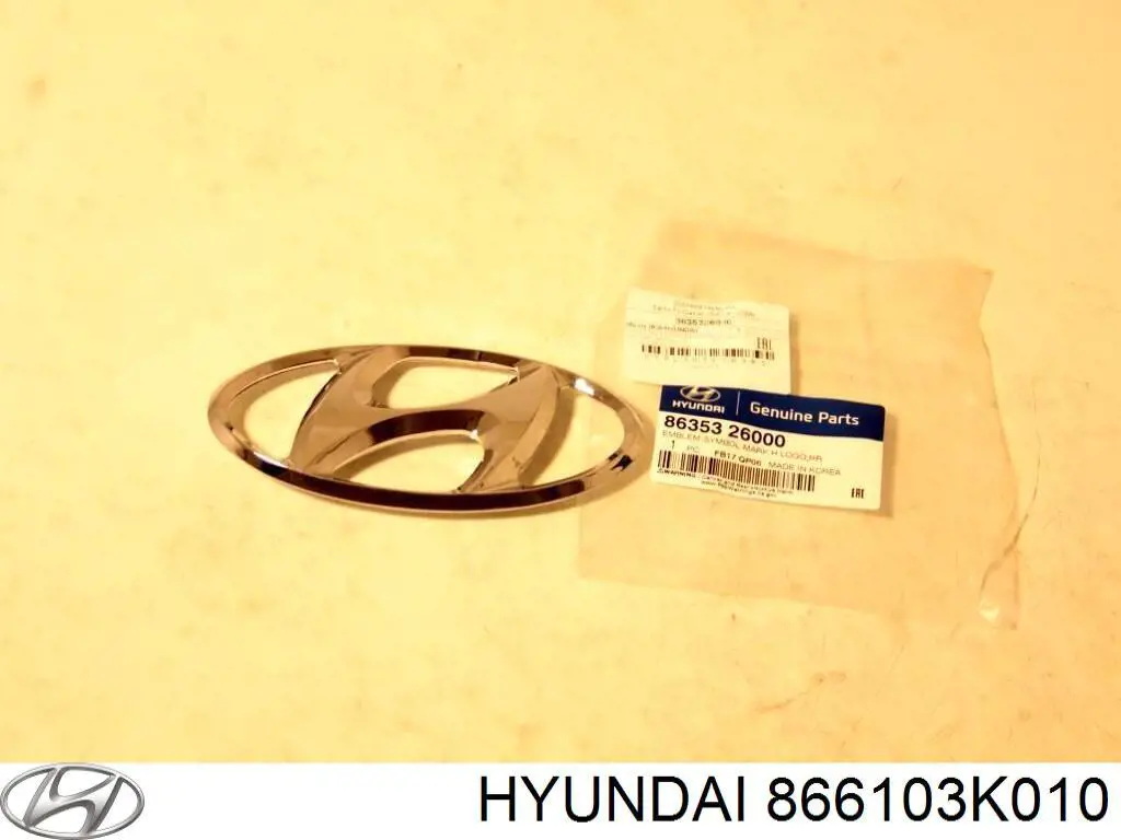 866103K010 Hyundai/Kia pára-choque traseiro
