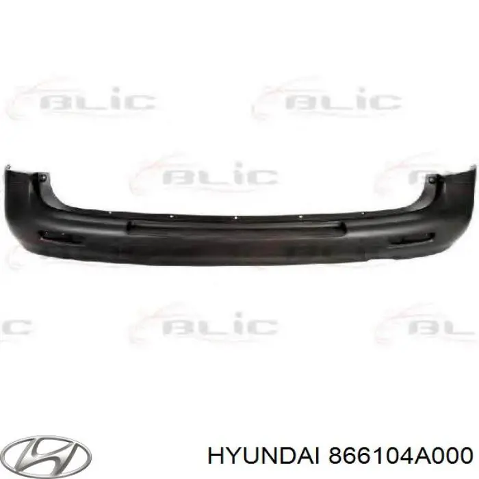 866104A000 Hyundai/Kia pára-choque traseiro