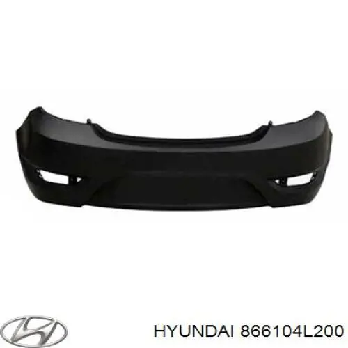 Задний бампер 866104L200 Hyundai/Kia