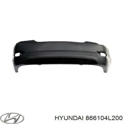 Бампер задний Hyundai Solaris SBR11 (Хундай Соларис)