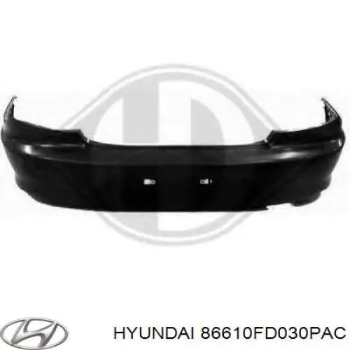 Купить 86610FD030PAC Hyundai/Kia Задний бампер