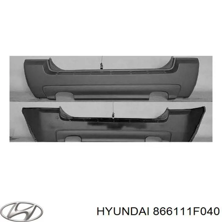 866111F040 Hyundai/Kia бампер задний