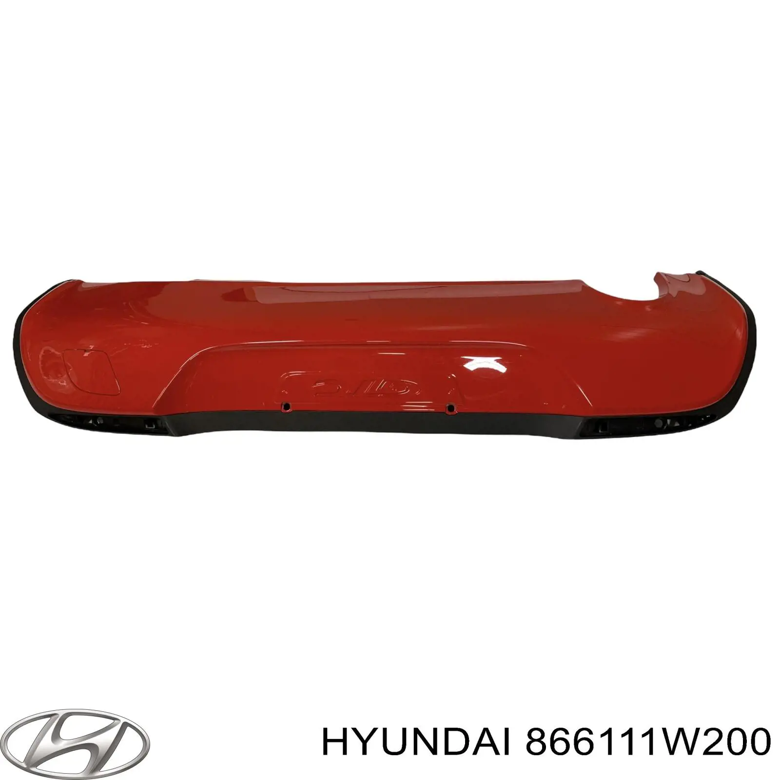 Задний бампер 866111W200 Hyundai/Kia