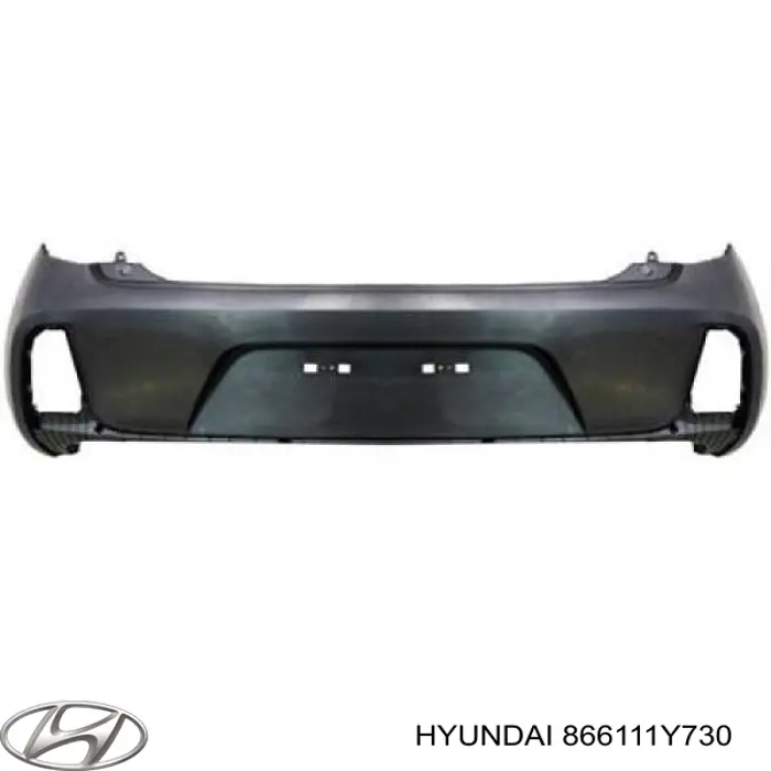 866111Y730 Hyundai/Kia pára-choque traseiro