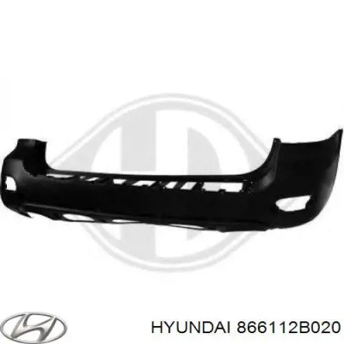 866112B020 Hyundai/Kia бампер задний