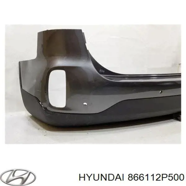 866112P500 Hyundai/Kia pára-choque traseiro, parte superior