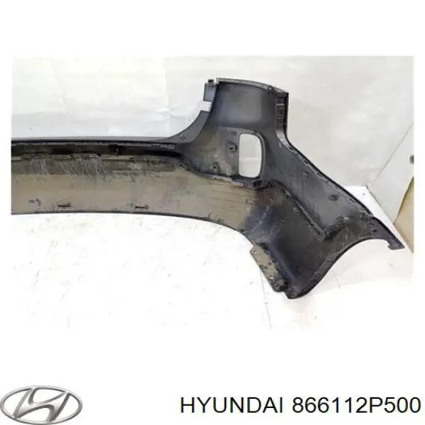 866112P500 Hyundai/Kia Бампер задний, верхняя часть