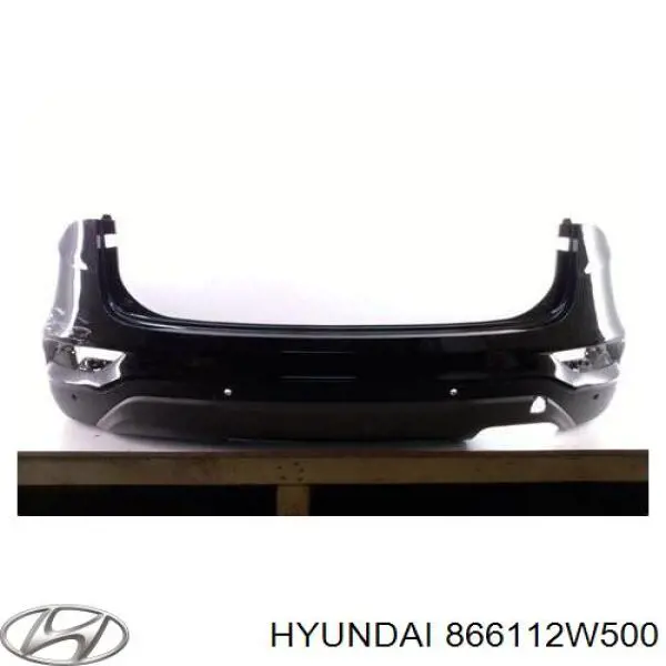 866112W500 Hyundai/Kia pára-choque traseiro, parte superior