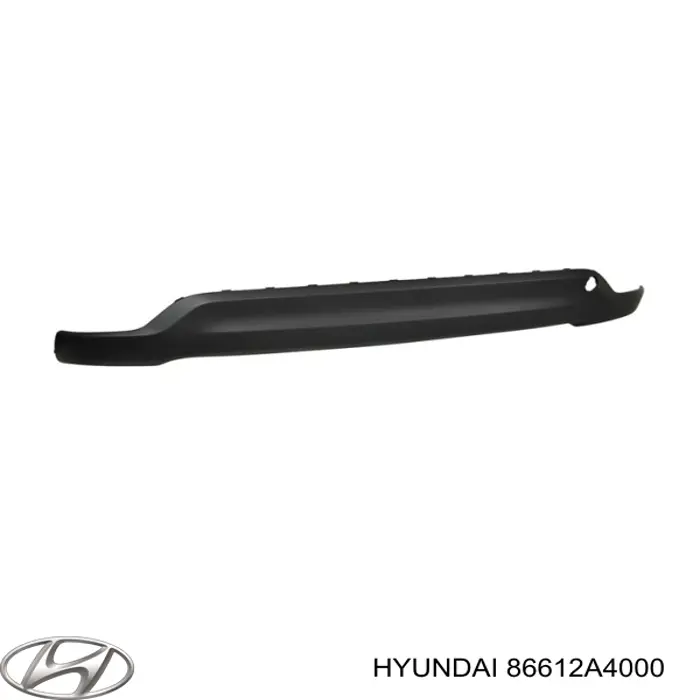 86612A4000 Hyundai/Kia бампер задний, нижняя часть