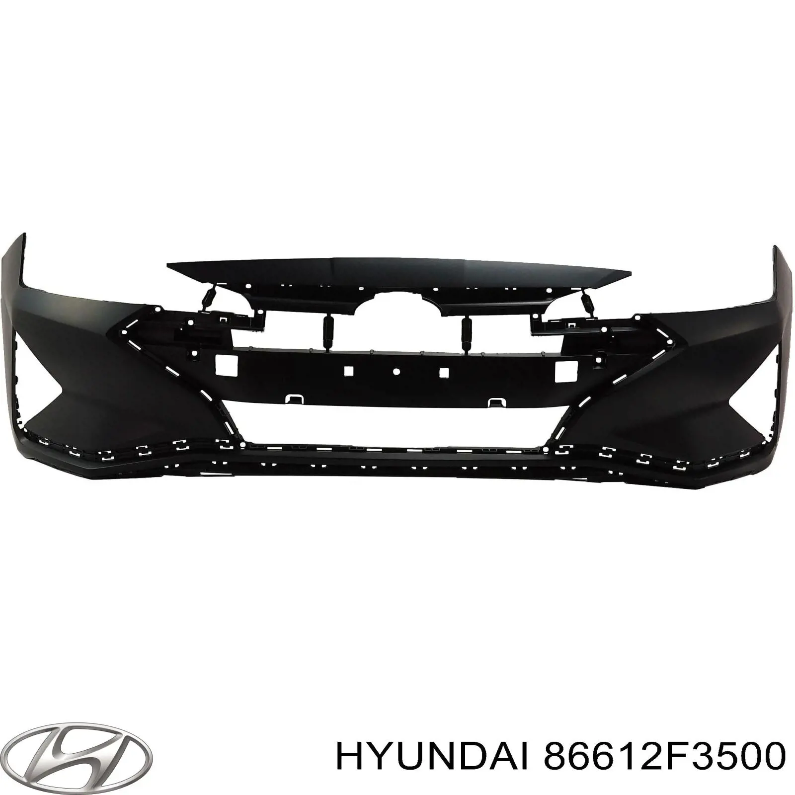 86612F3500 Hyundai/Kia Бампер задний, нижняя часть