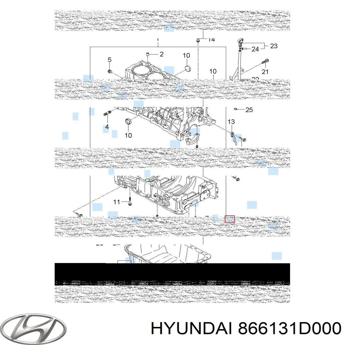 Крепление бамера левое Hyundai/Kia 866131D000 цена, от 2.53 USD