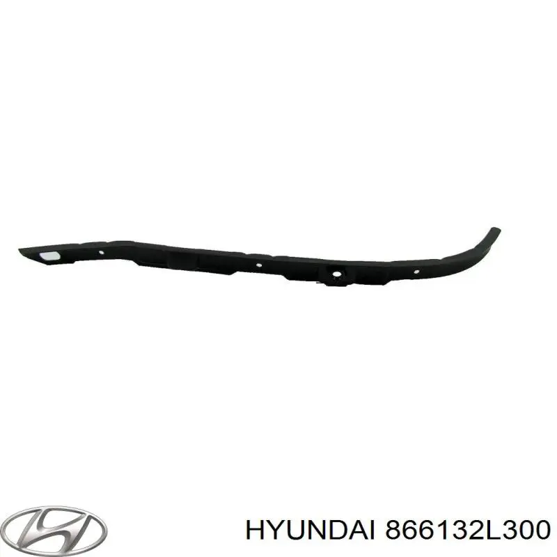 866132L300 Hyundai/Kia кронштейн бампера заднего внешний левый