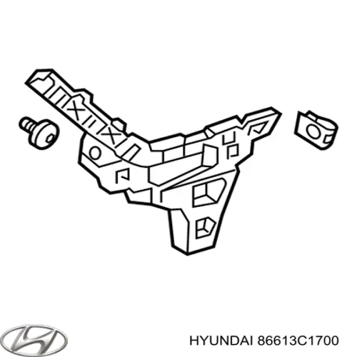  Кронштейн бампера заднего левый Hyundai Sonata 7