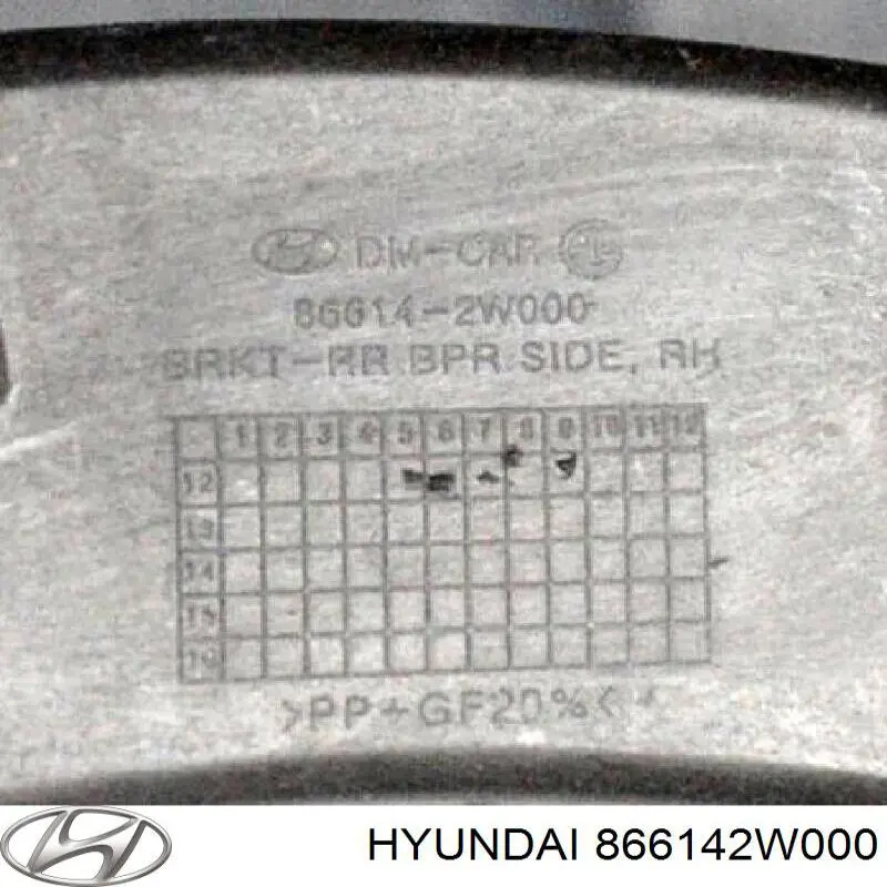 Направляющая заднего бампера правая на Hyundai Santa Fe III 