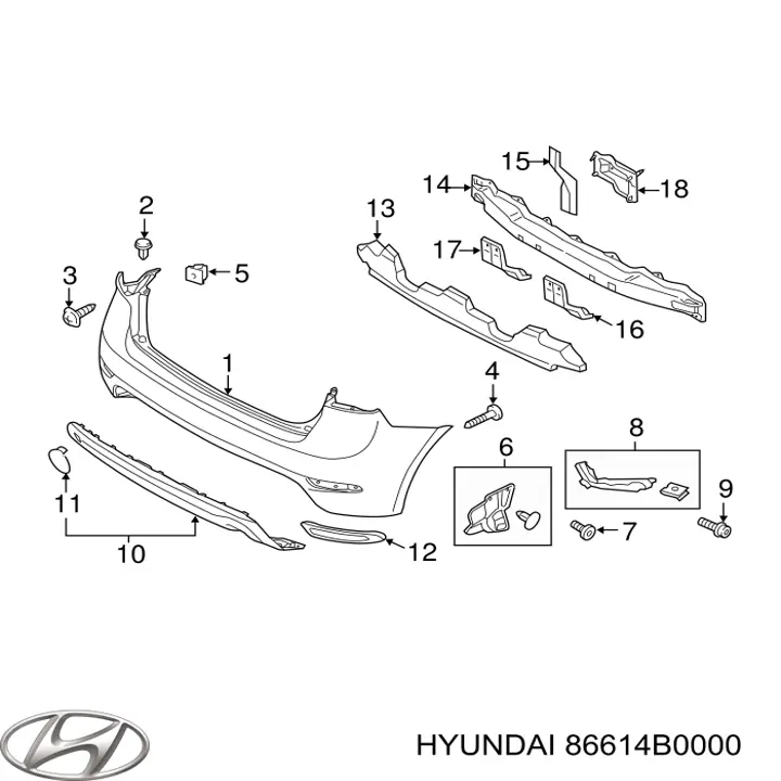86614B0000 Hyundai/Kia 
