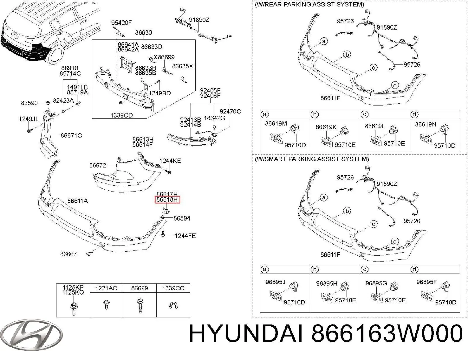 866163W000 Hyundai/Kia 