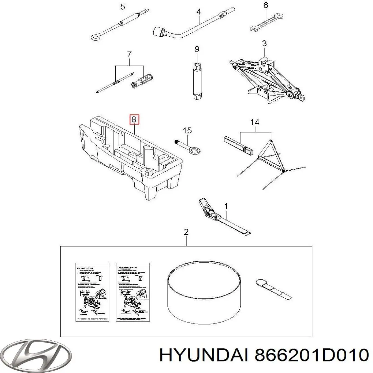 866201D010 Hyundai/Kia