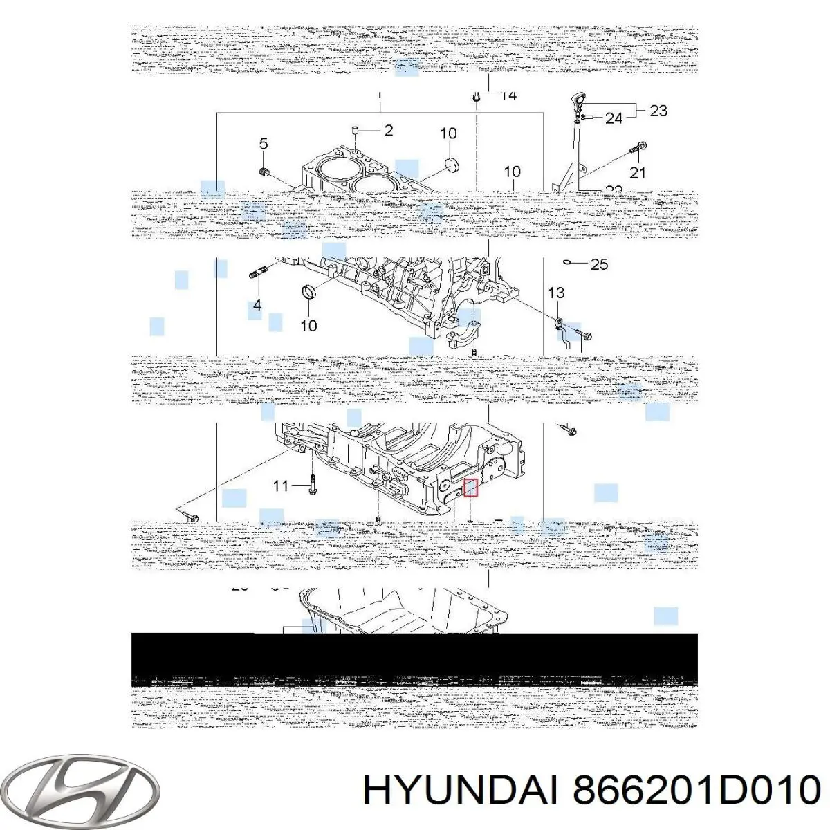 Купить 866201D010 Hyundai/Kia Абсорбер (наполнитель) бампера заднего