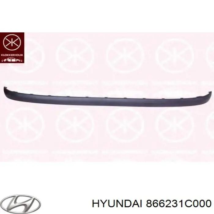 866231C000 Hyundai/Kia молдинг бампера заднего